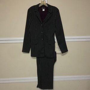 #1643 CK7 All that jazz Pinstriped pants suit Jacket & pants
